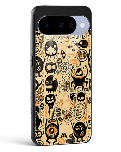 Hungry Monsters Glass Case Phone Cover (Google)