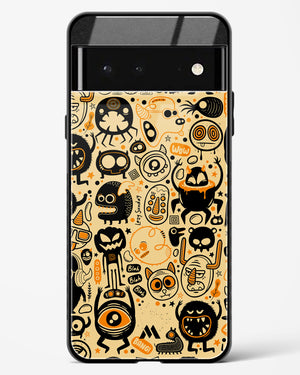 Hungry Monsters Glass Case Phone Cover (Google)