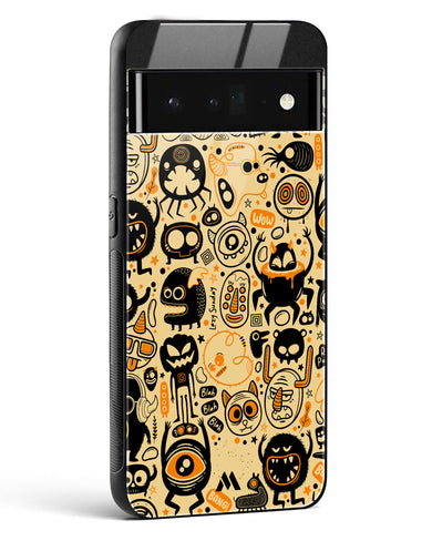 Hungry Monsters Glass Case Phone Cover (Google)