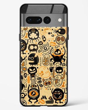 Hungry Monsters Glass Case Phone Cover (Google)