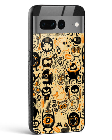 Hungry Monsters Glass Case Phone Cover (Google)