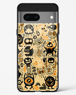 Hungry Monsters Glass Case Phone Cover (Google)