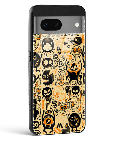 Hungry Monsters Glass Case Phone Cover (Google)