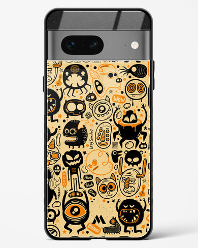 Hungry Monsters Glass Case Phone Cover (Google)