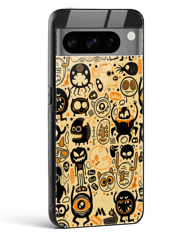 Hungry Monsters Glass Case Phone Cover (Google)