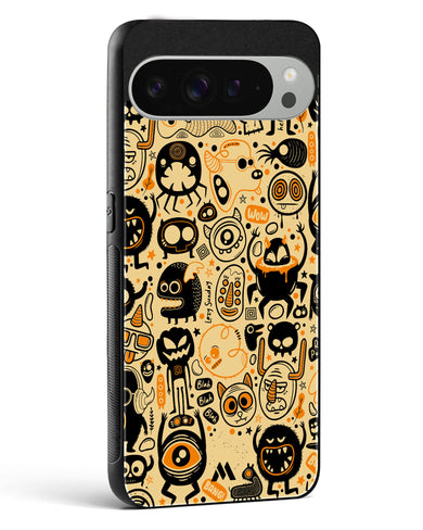 Hungry Monsters Glass Case Phone Cover (Google)