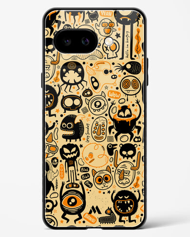 Hungry Monsters Glass Case Phone Cover (Google)
