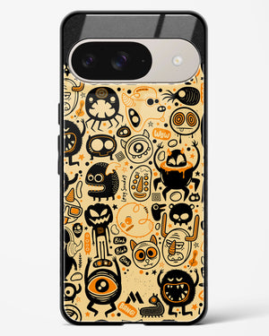 Hungry Monsters Glass Case Phone Cover (Google)