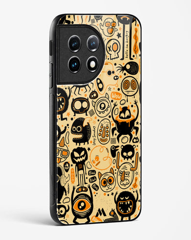 Hungry Monsters Glass Case Phone Cover (OnePlus)
