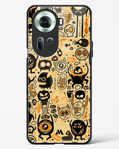 Hungry Monsters Glass Case Phone Cover (Oppo)