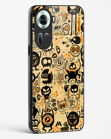 Hungry Monsters Glass Case Phone Cover (Oppo)