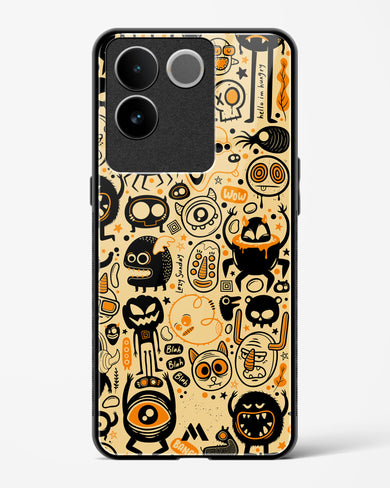 Hungry Monsters Glass Case Phone Cover (Vivo)