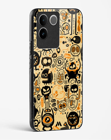 Hungry Monsters Glass Case Phone Cover (Vivo)