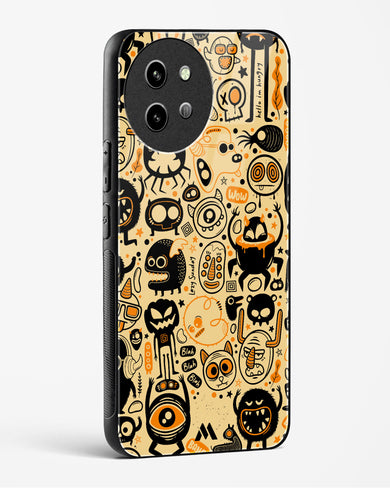 Hungry Monsters Glass Case Phone Cover (Vivo)