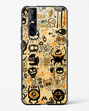 Hungry Monsters Glass Case Phone Cover (Vivo)