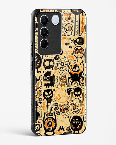 Hungry Monsters Glass Case Phone Cover (Vivo)
