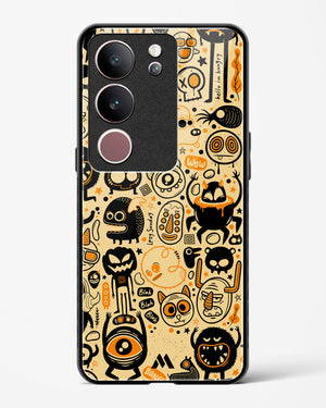 Hungry Monsters Glass Case Phone Cover (Vivo)