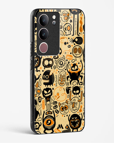 Hungry Monsters Glass Case Phone Cover (Vivo)