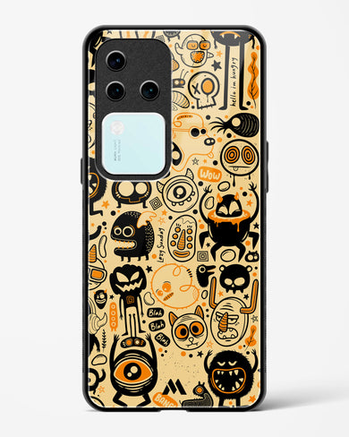 Hungry Monsters Glass Case Phone Cover (Vivo)