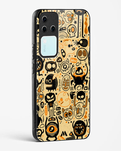 Hungry Monsters Glass Case Phone Cover (Vivo)