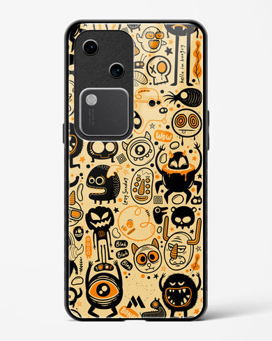Hungry Monsters Glass Case Phone Cover (Vivo)