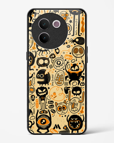 Hungry Monsters Glass Case Phone Cover (Vivo)