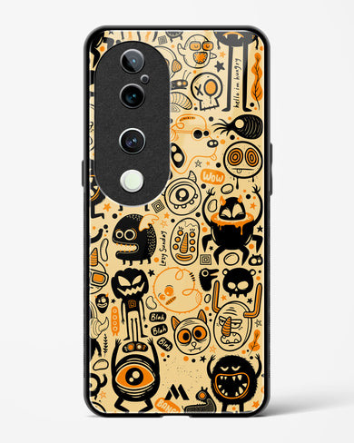 Hungry Monsters Glass Case Phone Cover (Vivo)