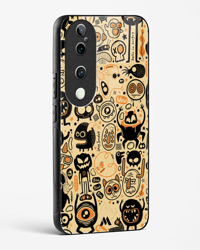 Hungry Monsters Glass Case Phone Cover (Vivo)