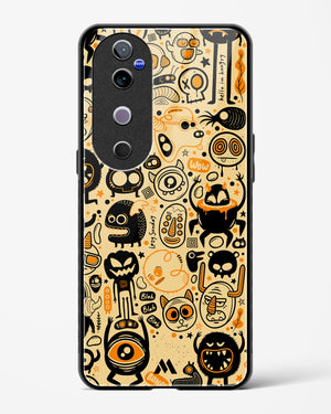 Hungry Monsters Glass Case Phone Cover (Vivo)