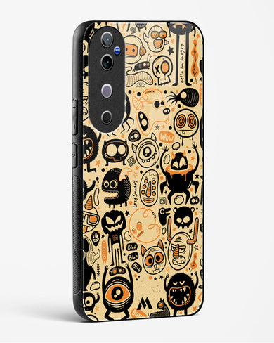Hungry Monsters Glass Case Phone Cover (Vivo)