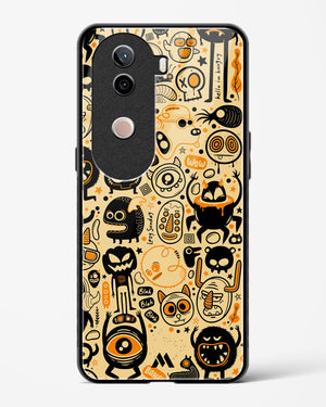 Hungry Monsters Glass Case Phone Cover (Vivo)