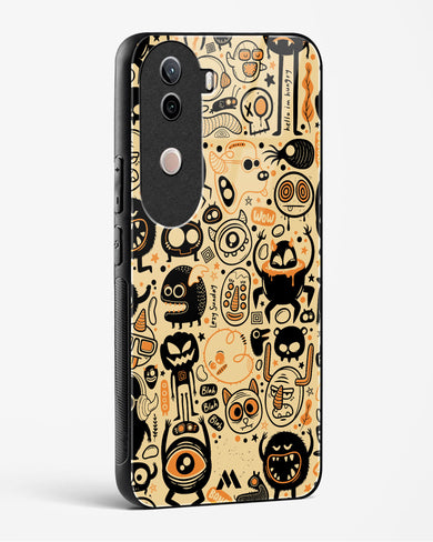 Hungry Monsters Glass Case Phone Cover (Vivo)