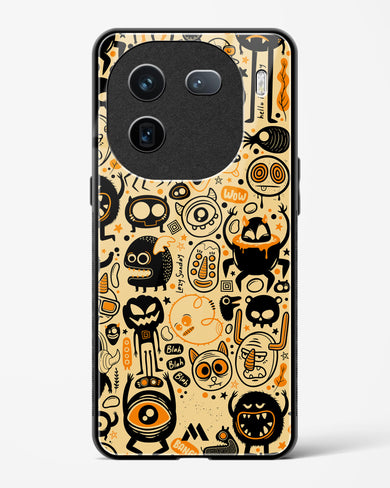 Hungry Monsters Glass Case Phone Cover (Vivo)