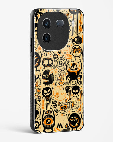 Hungry Monsters Glass Case Phone Cover (Vivo)