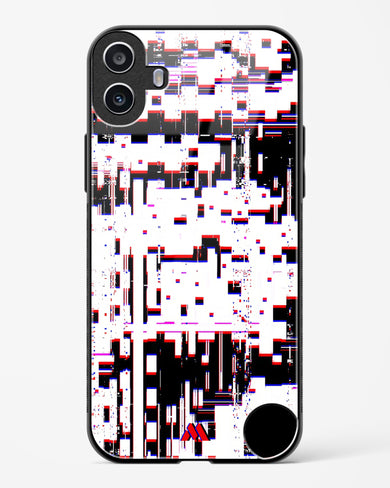 Glitch in the Code Glass Case Phone Cover (Nothing)