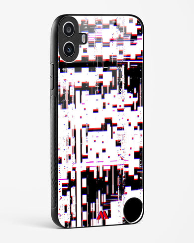 Glitch in the Code Glass Case Phone Cover (Nothing)