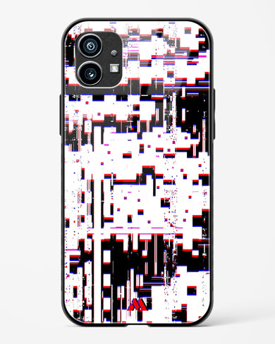 Glitch in the Code Glass Case Phone Cover (Nothing)