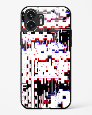 Glitch in the Code Glass Case Phone Cover (Nothing)