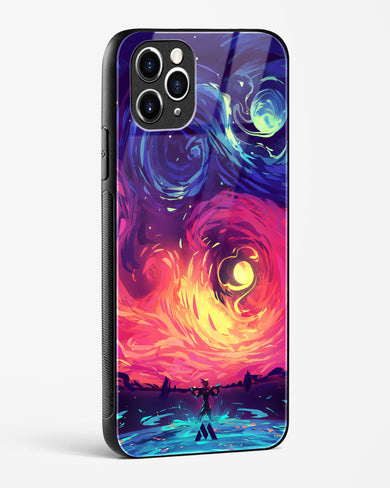 Starry Night Sun Glass Case Phone Cover (Apple)