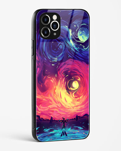 Starry Night Sun Glass Case Phone Cover (Apple)