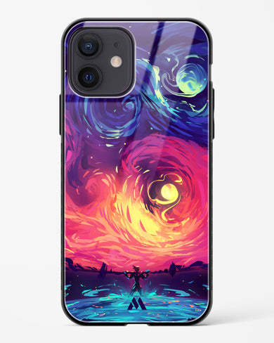 Starry Night Sun Glass Case Phone Cover (Apple)