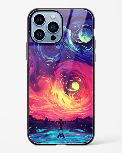 Starry Night Sun Glass Case Phone Cover (Apple)