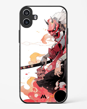 Samurai Devil Glass Case Phone Cover (Nothing)