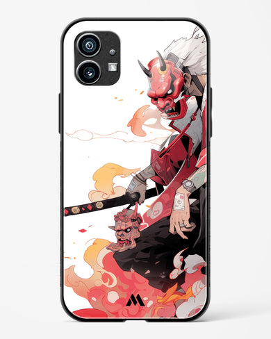 Samurai Devil Glass Case Phone Cover (Nothing)