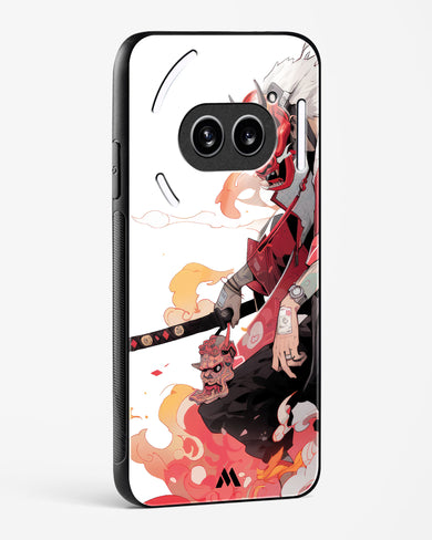 Samurai Devil Glass Case Phone Cover (Nothing)