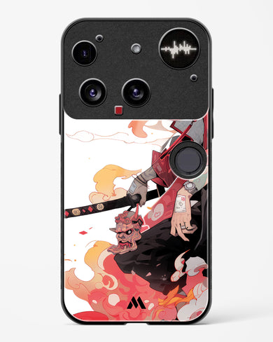 Samurai Devil Glass Case Phone Cover (Nothing)