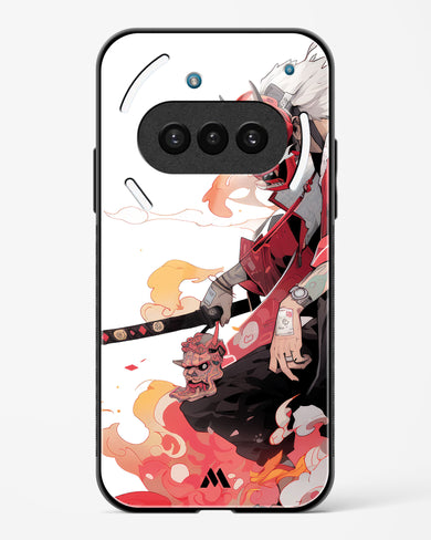 Samurai Devil Glass Case Phone Cover (Nothing)