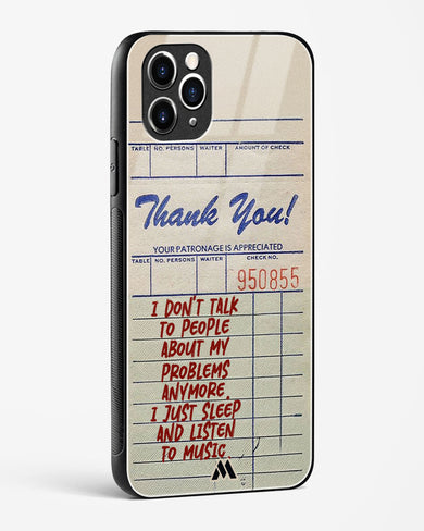 Dont Talk to People Glass Case Phone Cover (Apple)