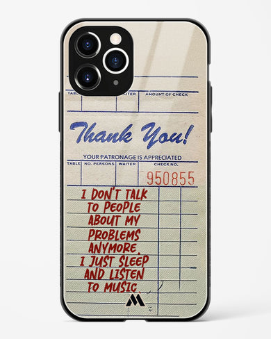 Dont Talk to People Glass Case Phone Cover (Apple)