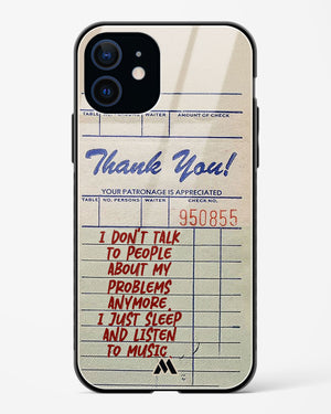 Dont Talk to People Glass Case Phone Cover (Apple)